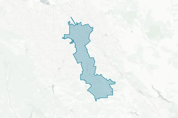 San Jose Unified School District — detail map
