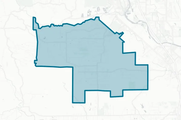 Happy Valley Union Elementary School District — detail map