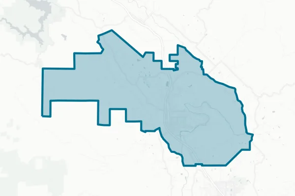 Healdsburg Unified School District — detail map