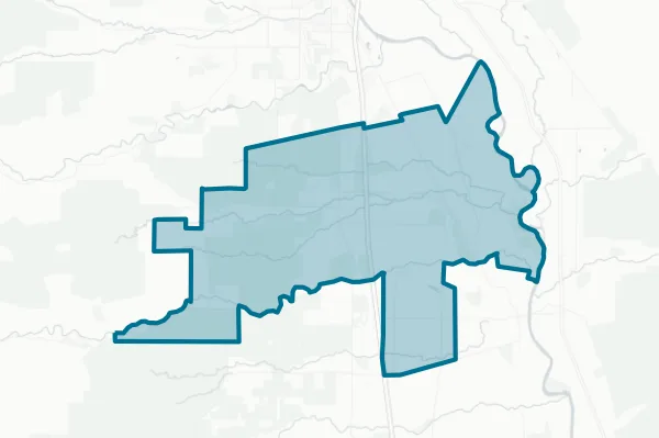 Gerber Union Elementary School District — detail map