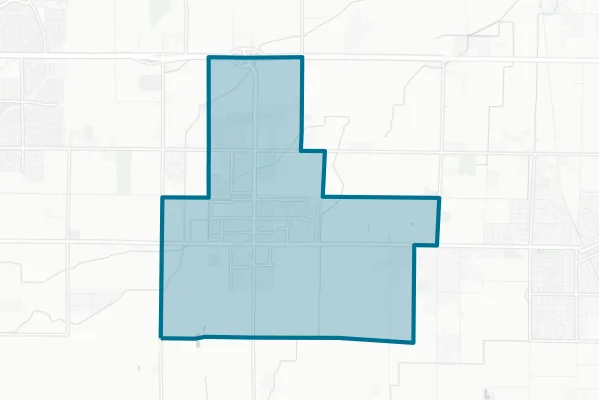 Farmersville Unified School District — detail map