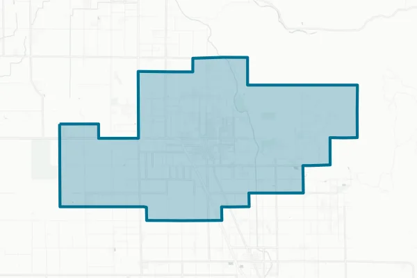 Lindsay Unified School District — detail map