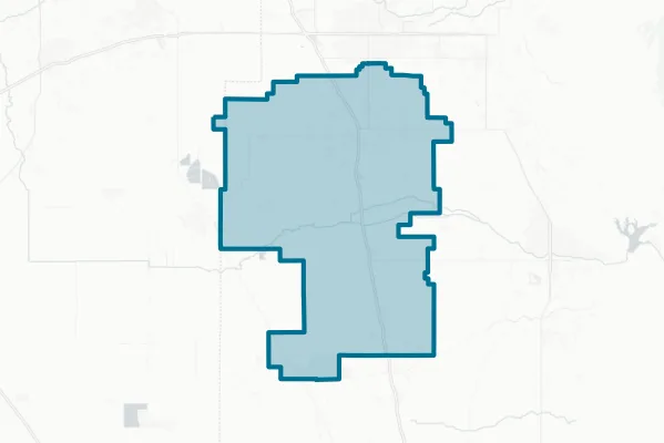 Tulare Joint Union High School District — detail map