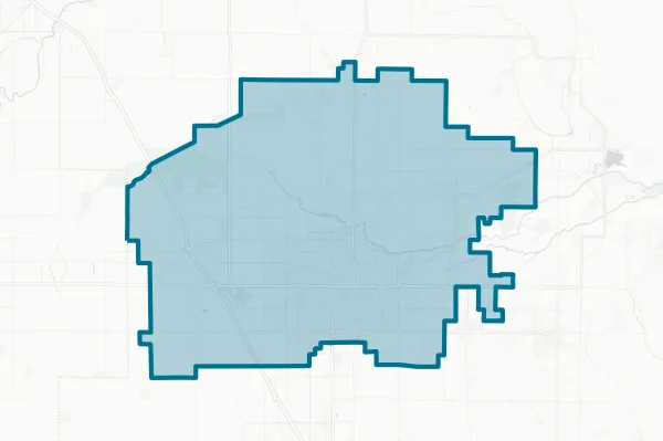 Visalia Unified School District — detail map