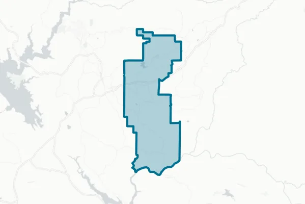 Curtis Creek Elementary School District — detail map
