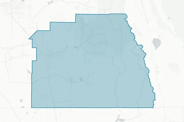 County of Tulare — detail map