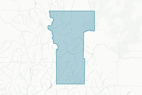 Hinsdale County — detail map