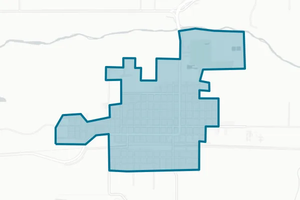 City of Las Animas — detail map