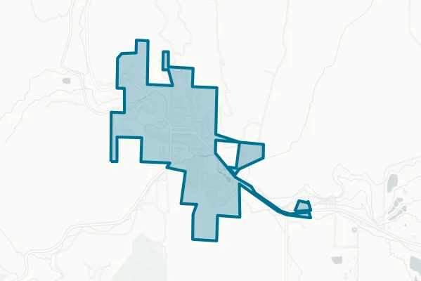 Town of Lyons — detail map