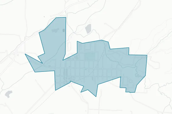 Town of Paonia — detail map
