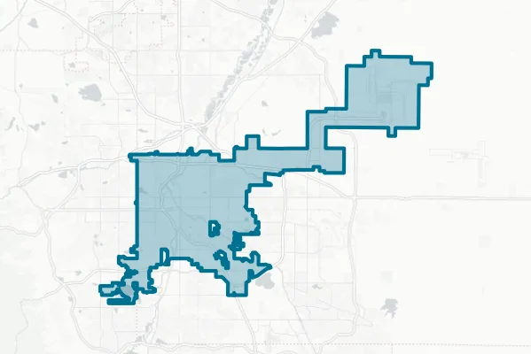City and County of Denver — detail map