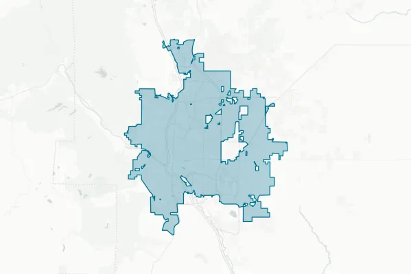 City of Colorado Springs — detail map