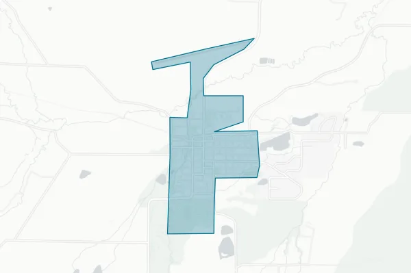 Town of La Veta — detail map