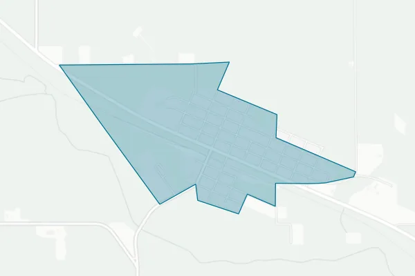 Town of Hugo — detail map