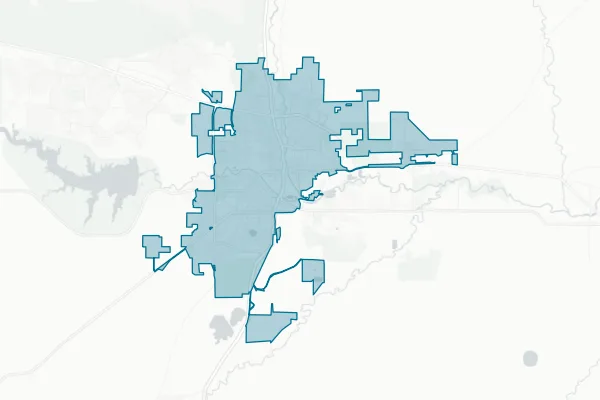 City of Pueblo — detail map