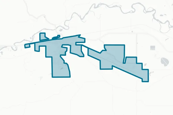 Town of Hayden — detail map