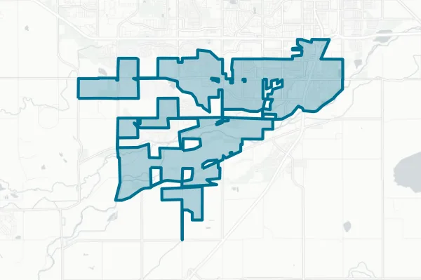 City of Evans — detail map