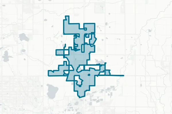 Town of Mead — detail map