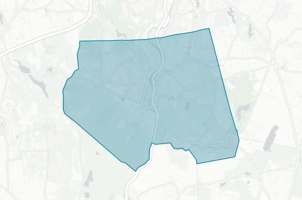 Borough of Naugatuck — detail map