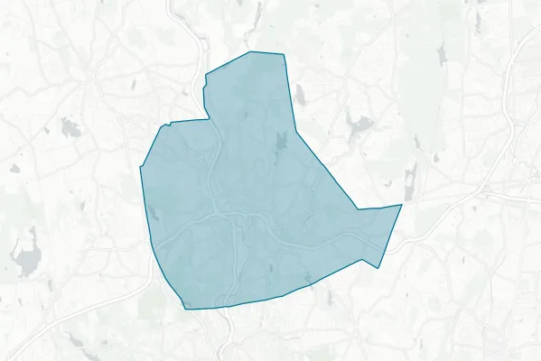 City of Waterbury — detail map