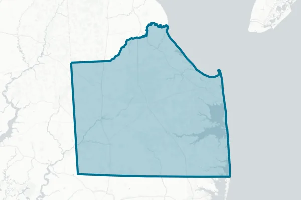 Sussex County — detail map