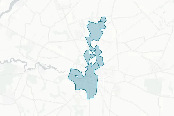Town of Laurel — detail map
