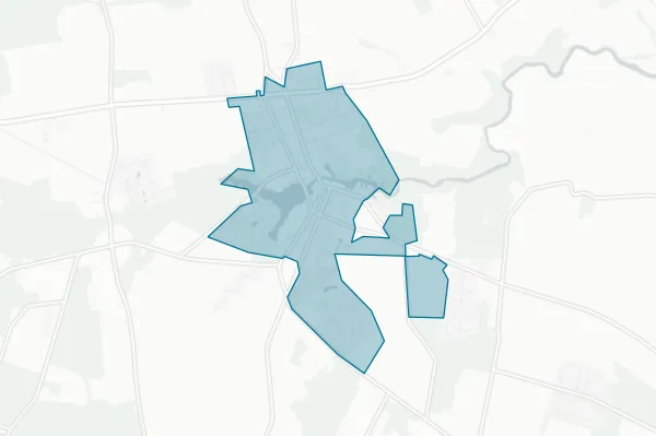 Town of Milton — detail map
