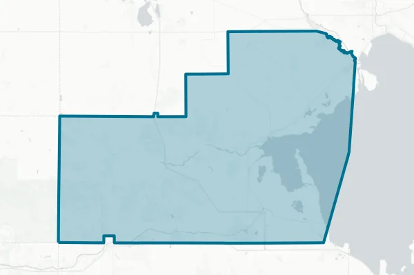 Glades County — detail map