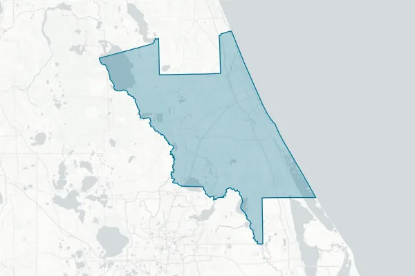 County of Volusia — detail map