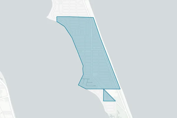 Town of Melbourne Beach — detail map