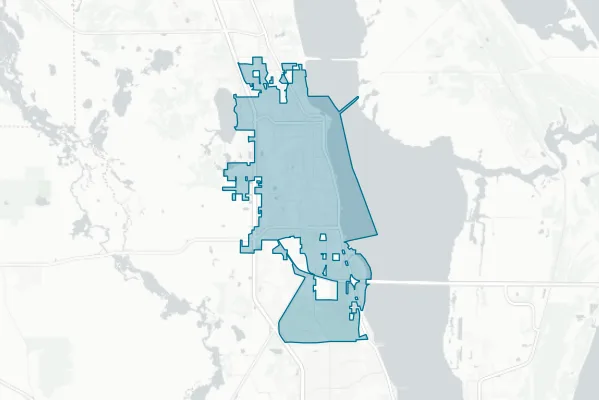 City of Titusville — detail map
