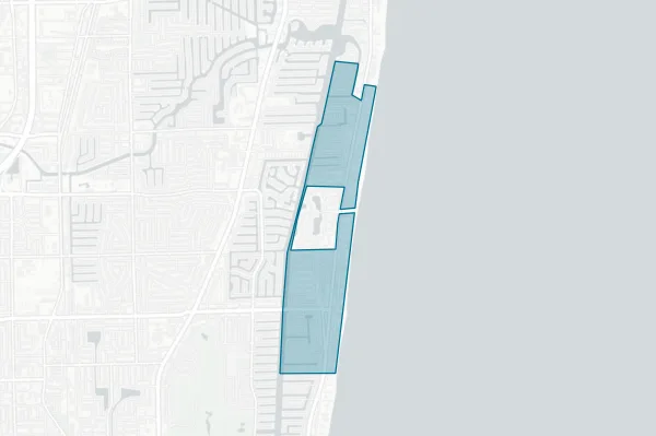 Town of Lauderdale-by-the-sea — detail map