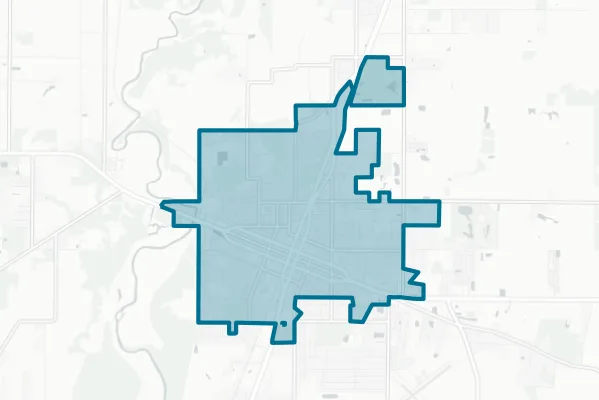 City of Arcadia — detail map