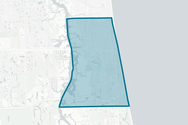 City of Jacksonville Beach — detail map