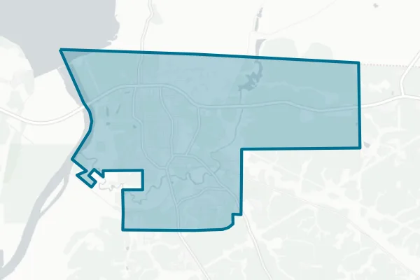 City of Chattahoochee — detail map