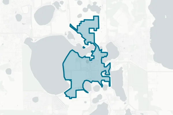 Town of Lake Placid — detail map