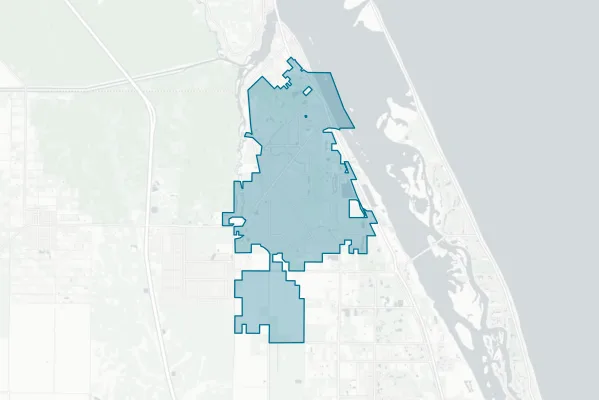 City of Sebastian Florida — detail map