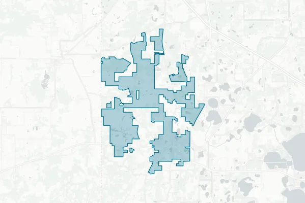 City of Mascotte — detail map