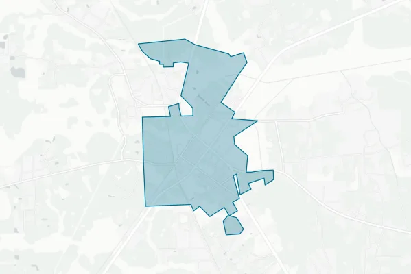Town of Callahan — detail map