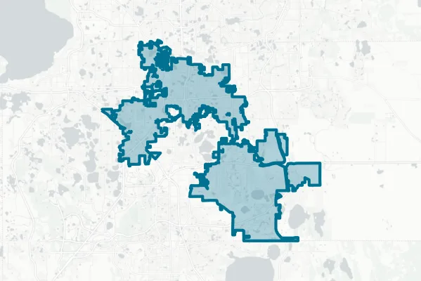 City of Orlando — detail map