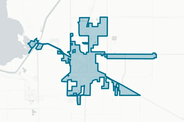 City of Belle Glade — detail map