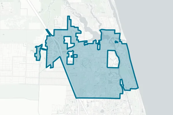 Town of Jupiter — detail map