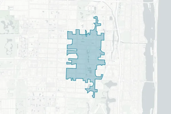 Village of Palm Springs — detail map