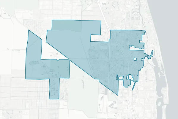 City of Palm Beach Gardens — detail map