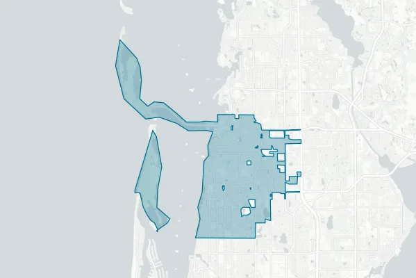 City of Dunedin — detail map