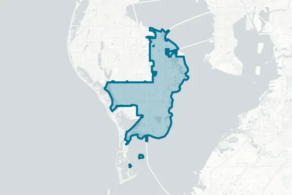 City of St Petersburg — detail map