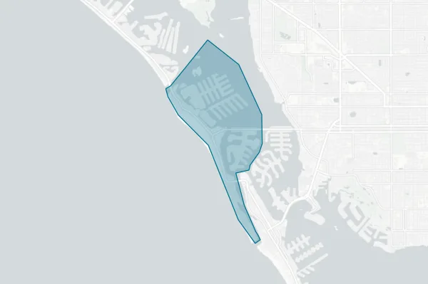 City of Treasure Island — detail map