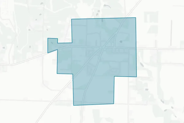Town of Jay — detail map
