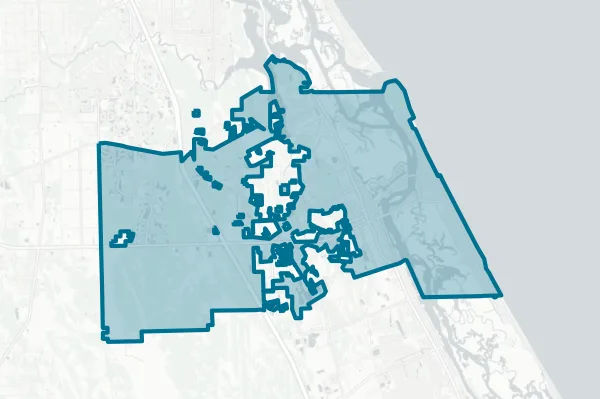 City of New Smyrna Beach — detail map