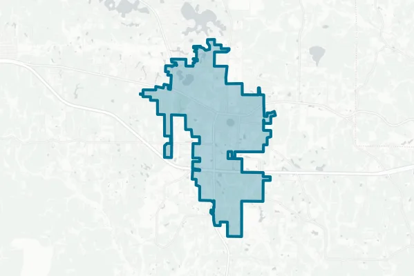 City of Defuniak Springs — detail map
